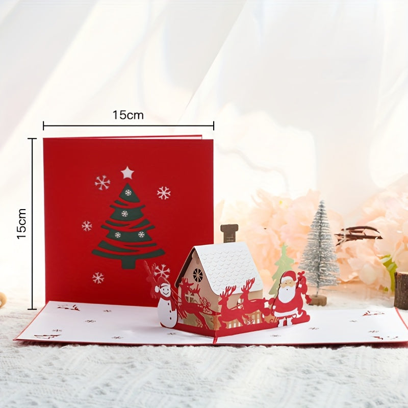 3D Christmas Greeting Card Creative Gift Christmas Tree Card Student Activity