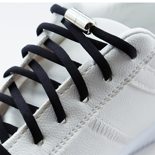 Elastic No Tie Shoelaces Semicircle Metal Lock