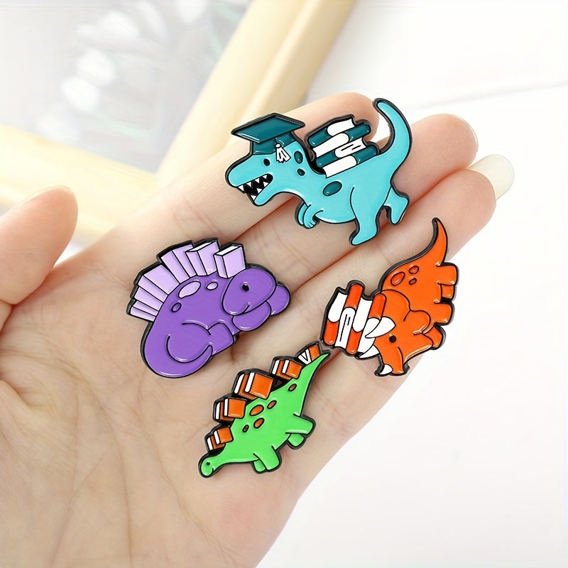 Dr Dinosaur Brooch For Girls Students