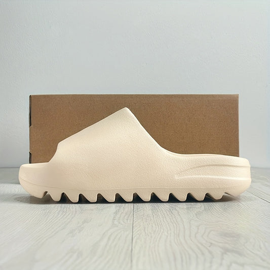 Men's Chunky Slip-On Slides, Assorted Colors, Outdoor Walking Shoes