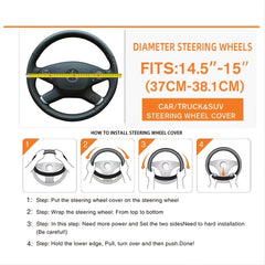 Car Plush Diamond Inlaid Steering Wheel Cover