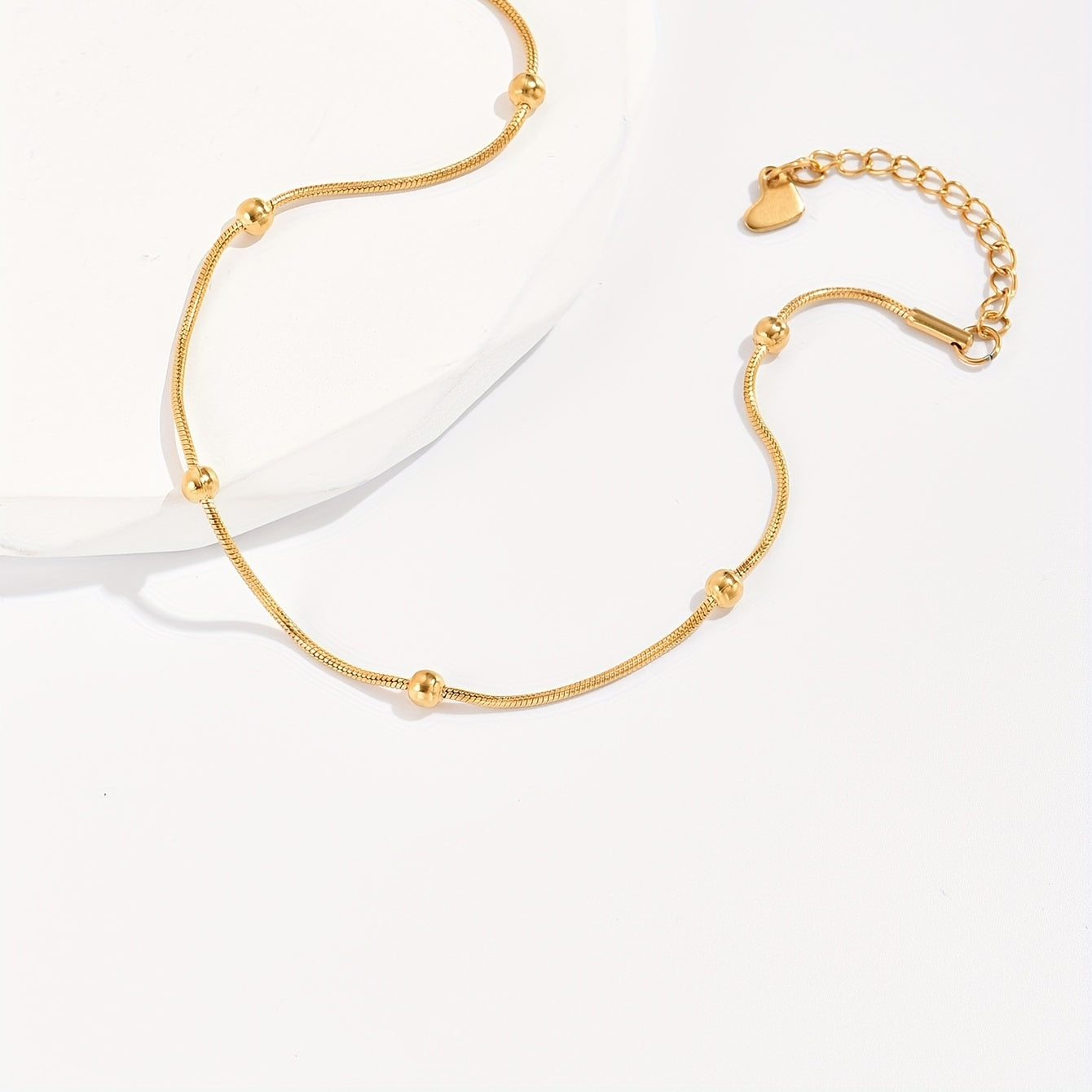 Dainty Chain Anklet Adjustable Stainless Steel Ankle Bracelet