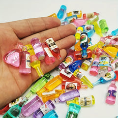 50pcs Mini Drink Bottles Doll House Decoration DIY Wine Bottle Earring Dollhouse