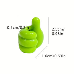 10pcs Car Home Random Thumb Cable Organizer Hook Hub
