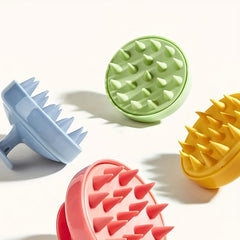 Silicone Scalp Massager Shampoo Brush with Shower Head Scrubber