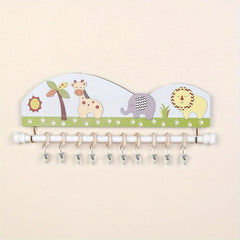 Cartoon Hair Accessories Organizer 10 Hooks for Baby Girls Headbands Clips