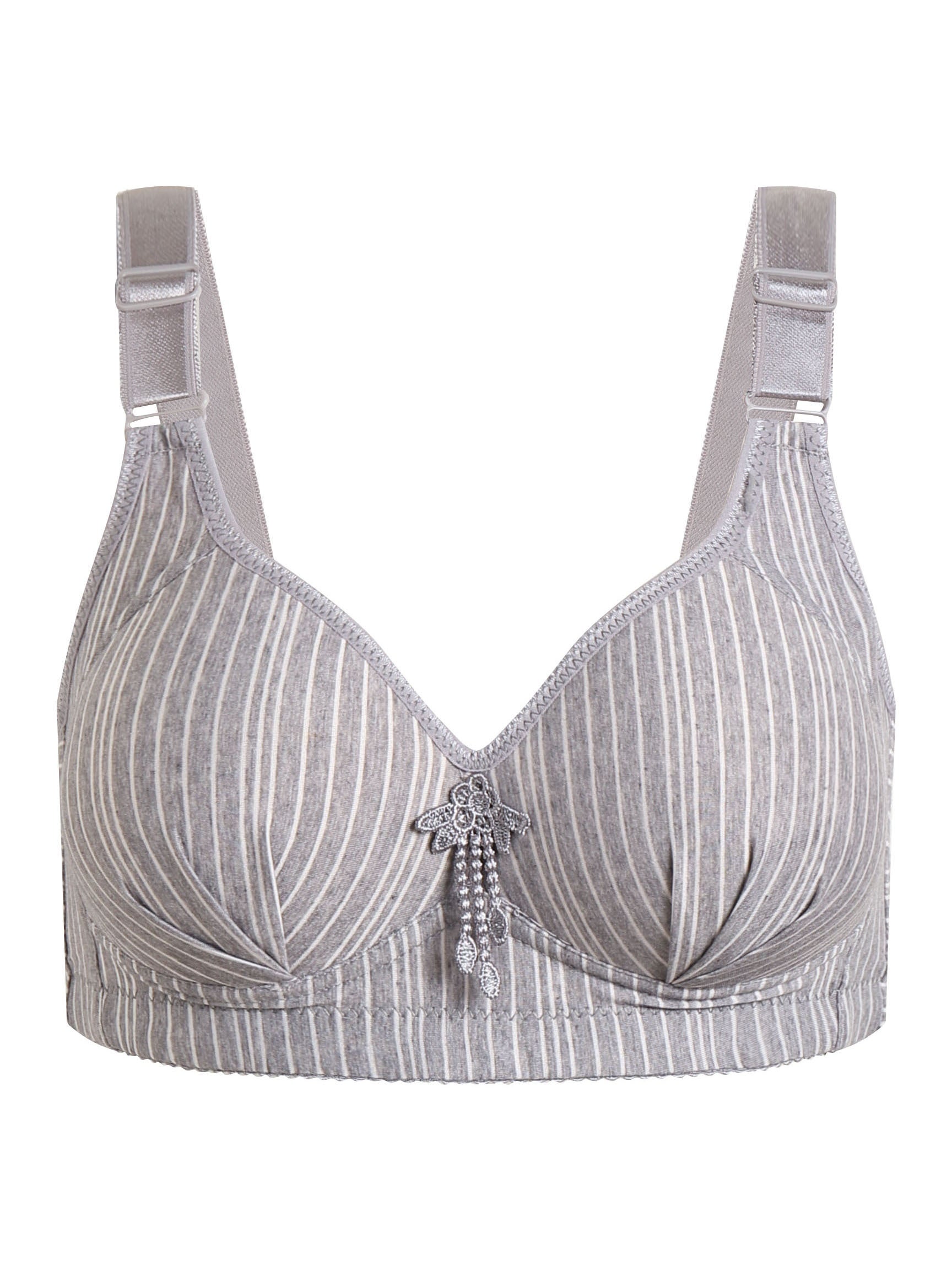 Striped Wireless Push Up Bra Women's Lingerie