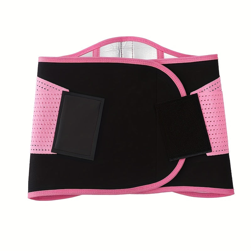 Pink Sweat Belt Fitness Sports Waist Protector Women's Abdominal Body Sculpting