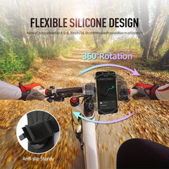 Adjustable 360 Rotation Silicone Bike Phone Holder Phone Accessories