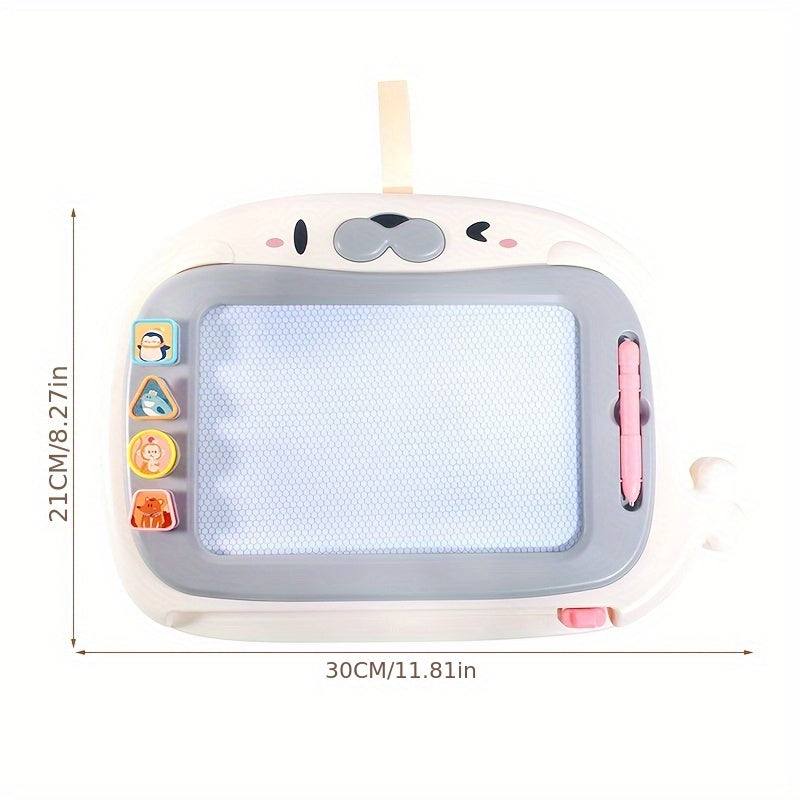 Kids' Drawing Board w/ 4 Pattern Stamps & Erasable Surface