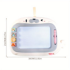 Kids' Drawing Board w/ 4 Pattern Stamps & Erasable Surface