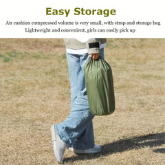 Double Sleeping Pad with Pillow Inflatable Air Mattress for Outdoor Camping