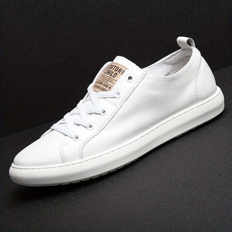 Men's Leather Slip-On Skate Shoes Sneakers