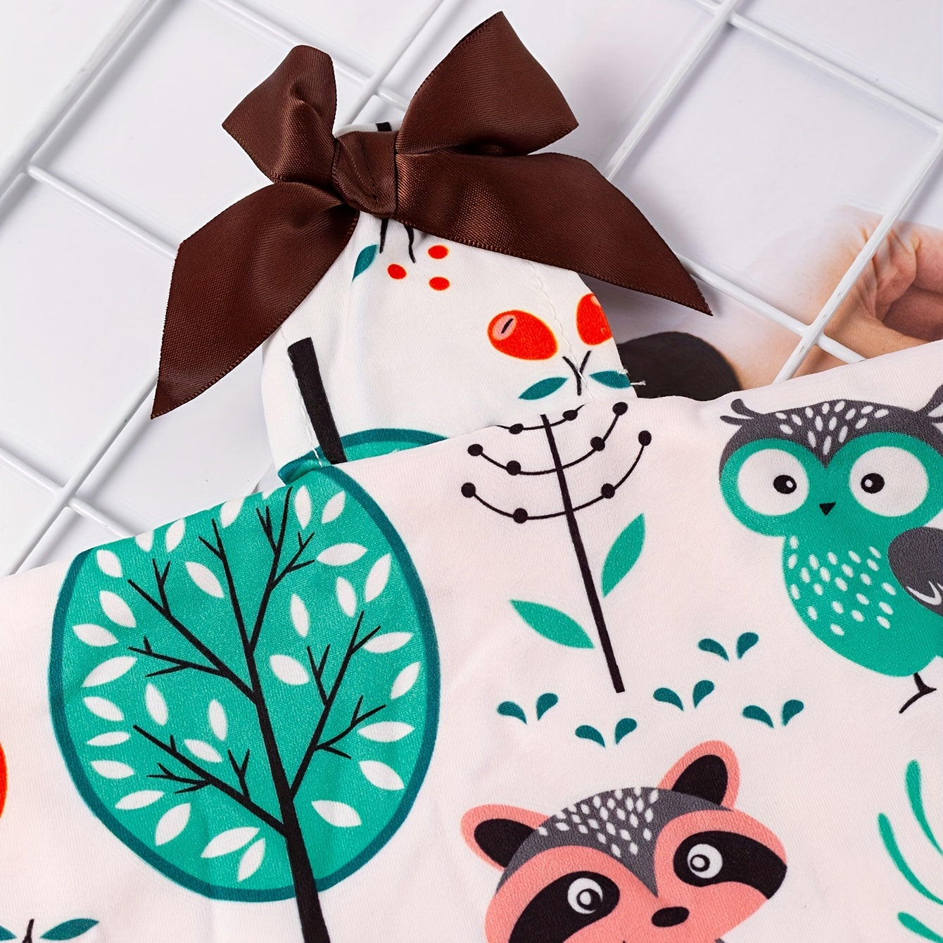 Girls Seat Sunshade Forest Animals Print