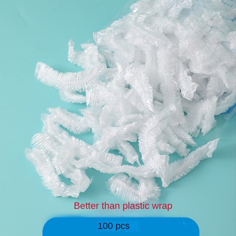 100pcs Disposable Plastic Wrap for Food Storage Transparent Wrap