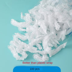 100pcs Disposable Plastic Wrap for Food Storage Transparent Wrap