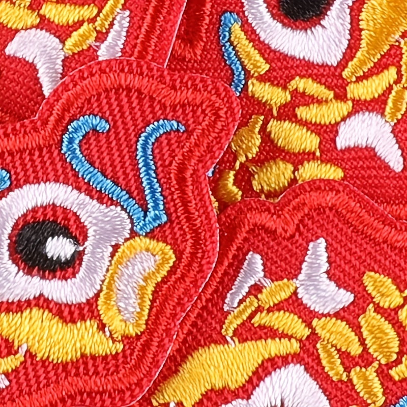 6pcs Fish Embroidery DIY Patch Decorative Accessories For Clothes Backpack Hat