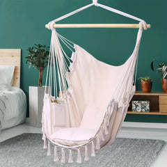 Tassel Hanging Chair Nordic Style Indoor Outdoor Swing Hammock