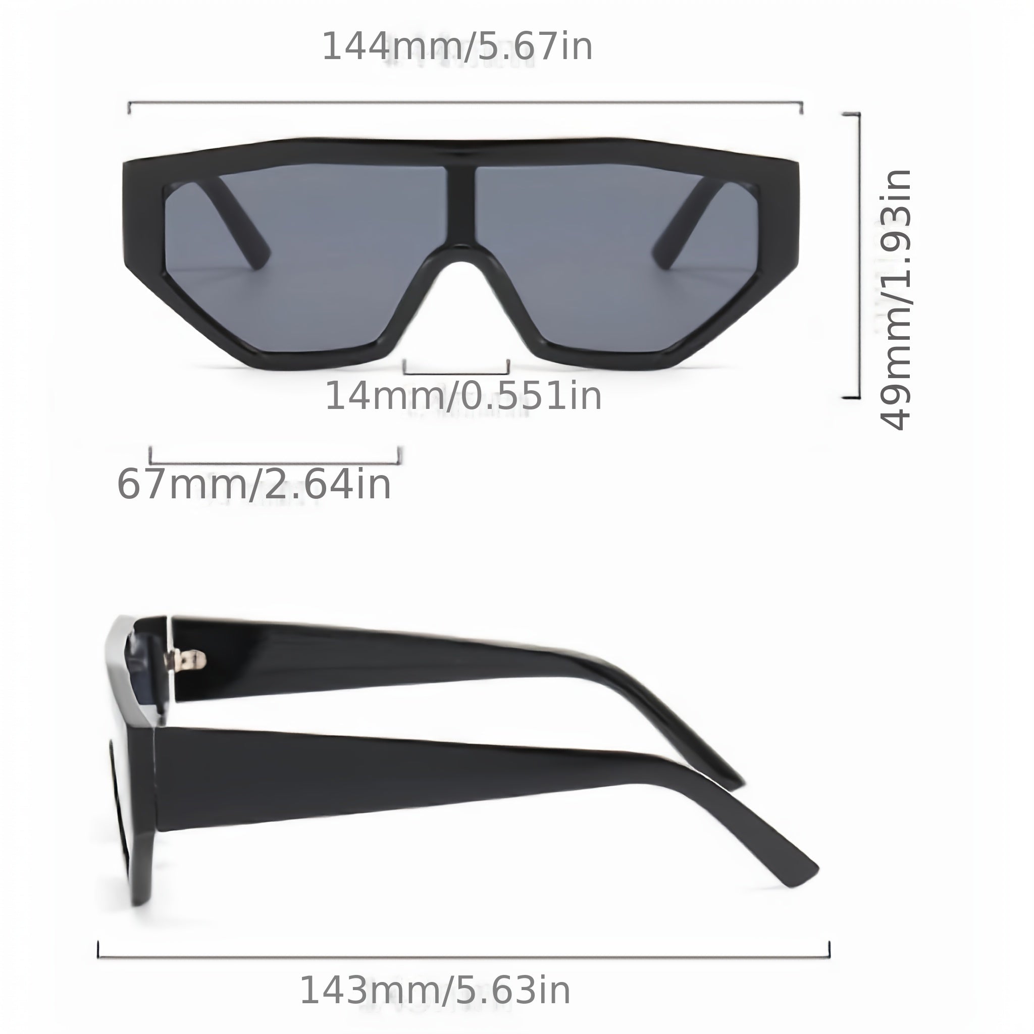 Y2K Candy Block UV400 Sunglasses for Women Men