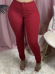  Skinny Fit High Rise Trousers