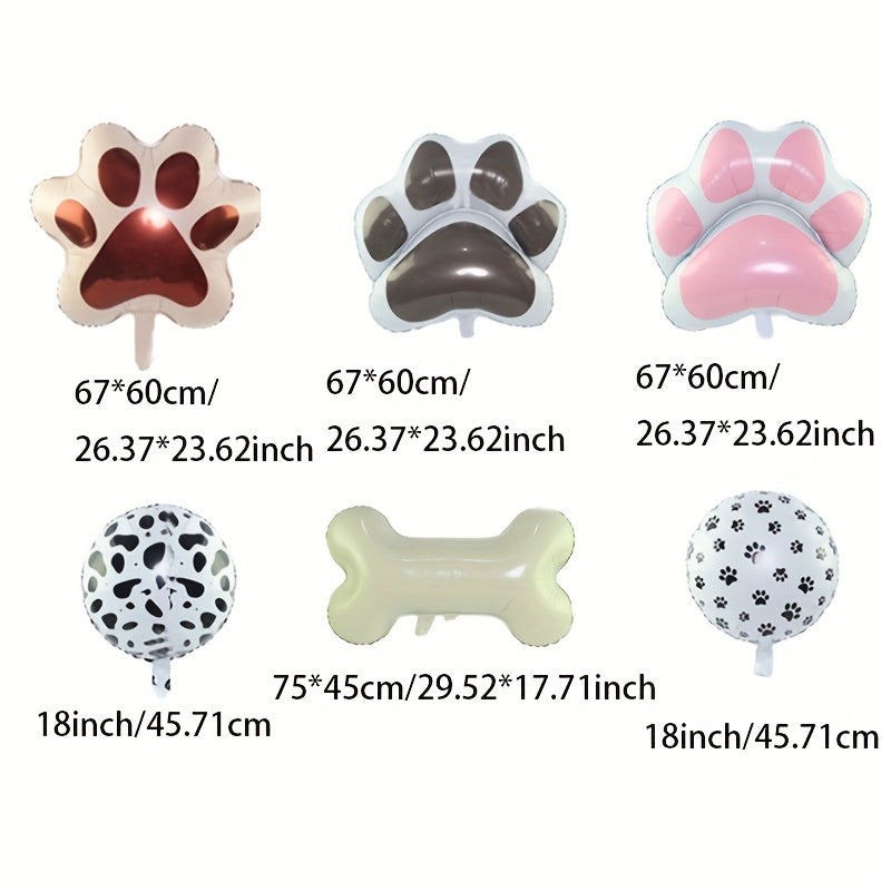 Dog Paw & Bone Balloon Toy for Pets