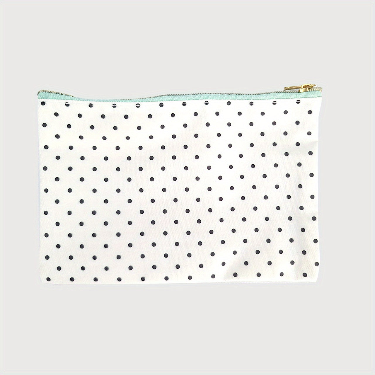 DIY Canvas Cosmetic Bag Zipper Makeup Pouch Travel Coin Purse