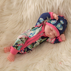 12inch Reborn Doll Lifelike Newborn Doll Matching Jumpsuit Hat Socks