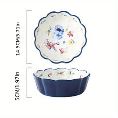 Japanese Ceramic Fruit Salad Bowl Strawberry Ice Cream Bowl