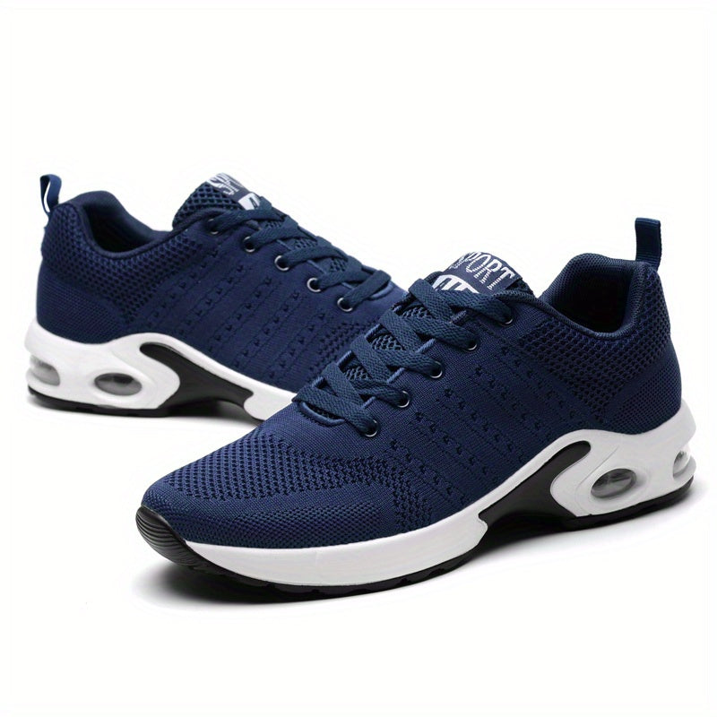 Men's Air Cushion Athletic Sneakers Lace-up Shoes