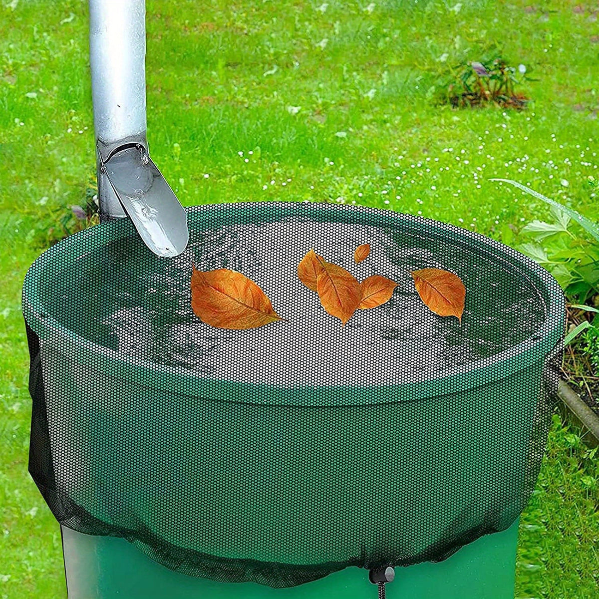 Outdoor Insect Net Bucket Screen Rain Barrel Filter