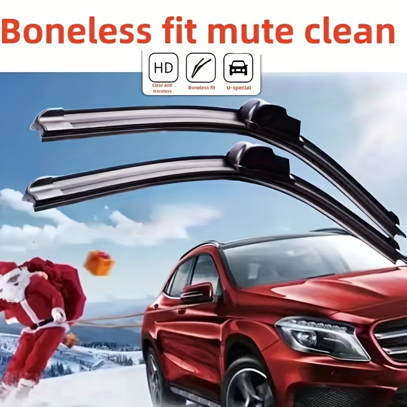 Universal U J Type Car Wiper - Silent & Durable
