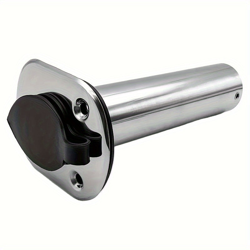 1pc Stainless Steel Fishing Rod Holder PVC Cap 15 30 90 Degree Accessories