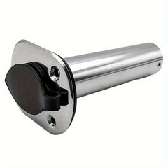 1pc Stainless Steel Fishing Rod Holder PVC Cap 15 30 90 Degree Accessories