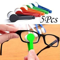 5pcs Men's Casual Mini Microfiber Glasses Cleaning Clips