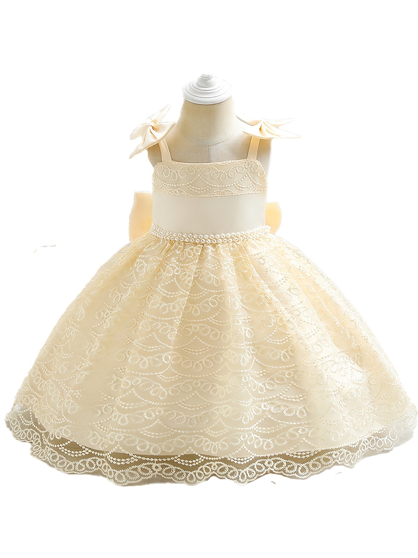 Kids Hanging Strap Dress Bow for Birthday or Wedding