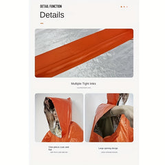 Disposable Reflective Raincoat for Outdoor Camping - Waterproof and Windproof