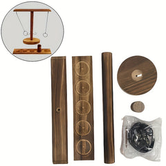 Wooden Hook And Ring Combat Game Set Indoor Outdoor Party Game