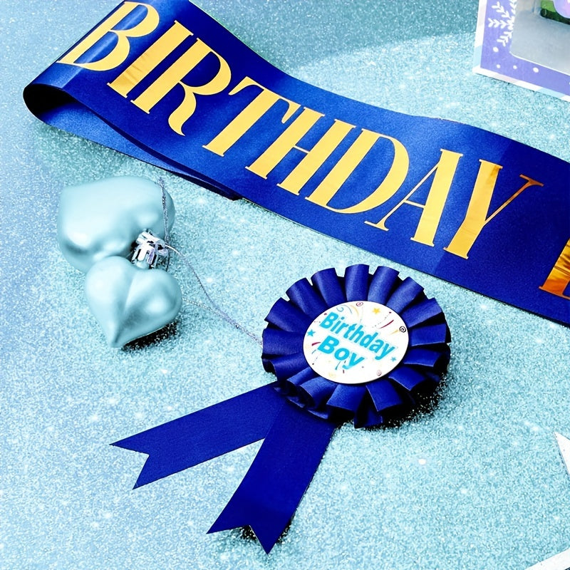 2pcs Boy Birthday Party Set with Shoulder Strap
