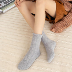6 Pairs Thickened Fuzzy Socks Warm & Cozy Women's Stockings