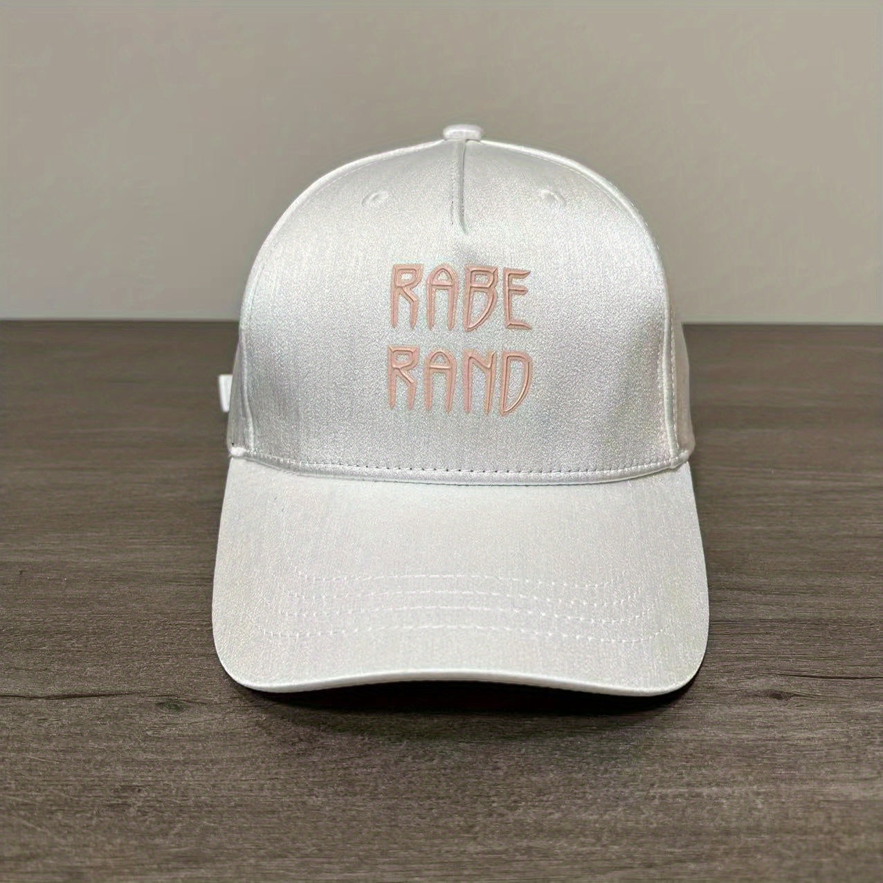 Silk Satin 3D Embroidered Baseball Cap Sunscreen Casual Cap