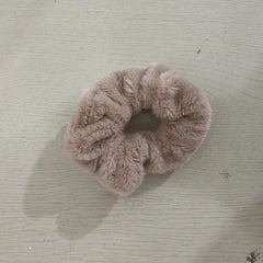 Plush Scrunchies Solid Hair Tie Fuzzy Hair Rope Accessories for Women Girls