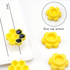 100 Pcs Glue Holder Eyelash Extension Grafting Cup Honeycomb Shape Beauty Tool