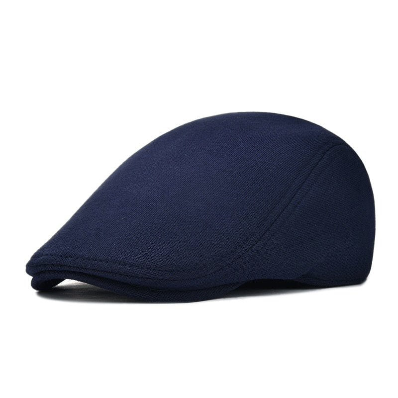 Men's Cotton Peaked Cap Solid Color