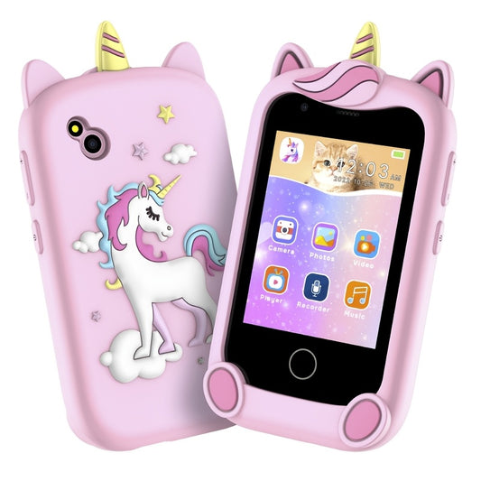 Kids' Unicorn Smartphone Toy Case 17 Puzzle Games Music Flashlight
