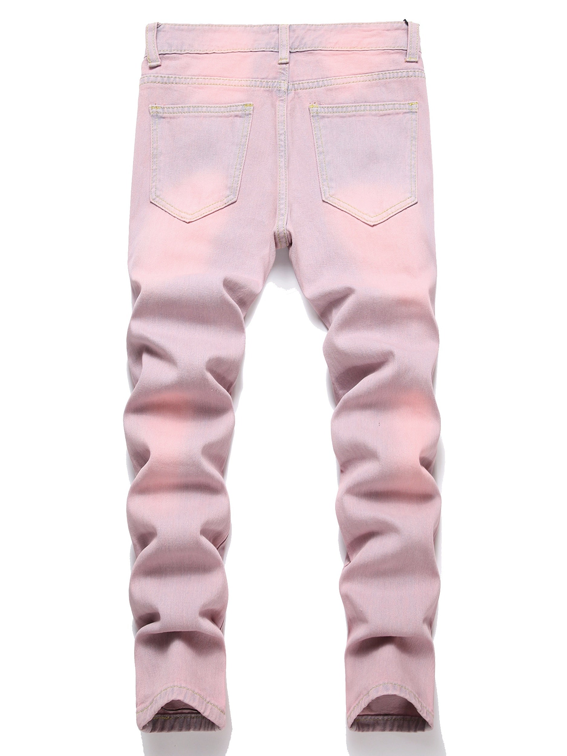 Boy's Skinny Fit Distressed Denim Jeans Pants