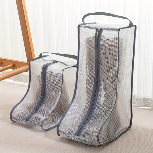 Boots Storage Bag Zipper Protective Cover Dust-proof Shoe Storage Container