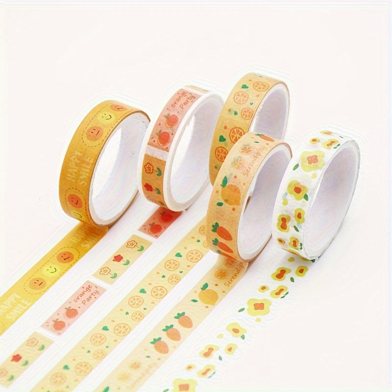 10 Rolls Basic Mori Watercolor Washi Tape Set