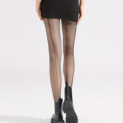 Jacquard Fishnet Tights High Wa...