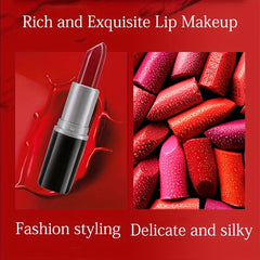 Silky Soft Cream Lipstick Nude Matte Moisturizing Sexy Smooth Lip Makeup