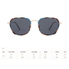 Classic Unisex Sunglasses Black Frame